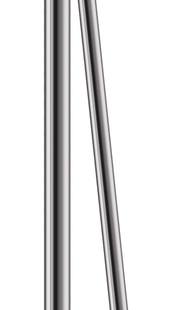 白色背景上隔离的金属管图片下载