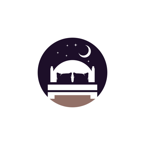 床矢量标志设计。图片下载