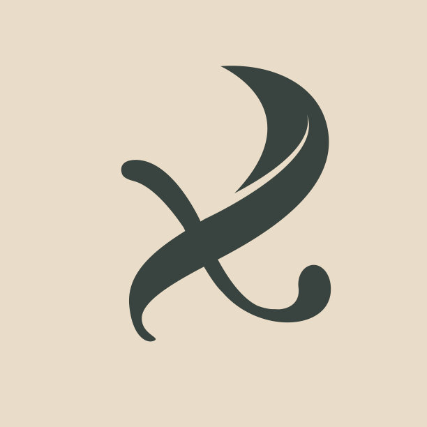 字母X标志。叶字母首字母。健康的生活方式理念。图片下载