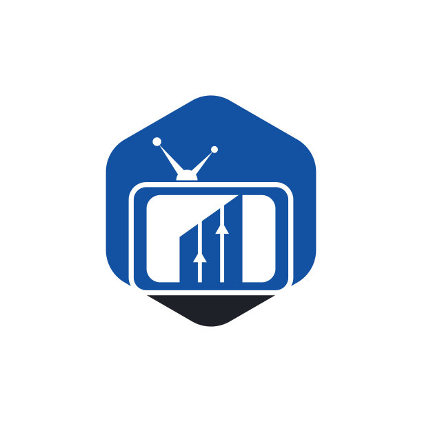 财经电视台标志设计模板。图片下载