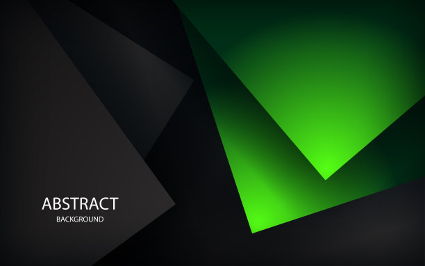 绿色背景重叠维灰色矢量插图留言板文字和信息设计现代网站图片下载