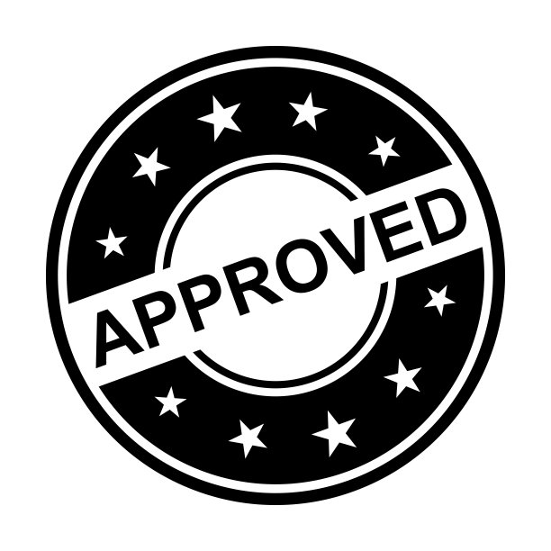 批准的橡皮图章图标矢量图形设计，标志，网站，社交媒体，移动应用程序，UI插图图片下载