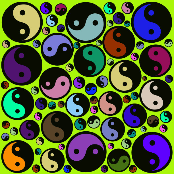 无缝阴阳图案图片下载