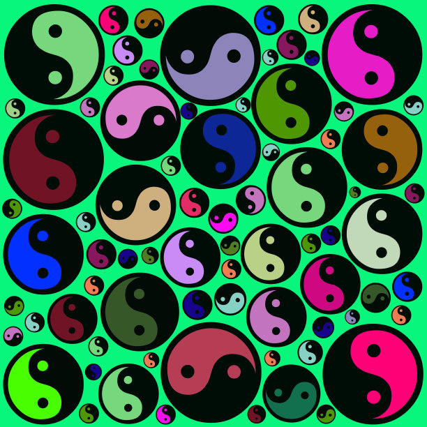 无缝阴阳图案图片下载