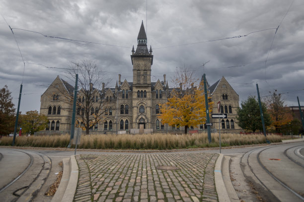 加拿大多伦多大学约翰·h·丹尼尔斯学院大楼的美丽照片图片下载