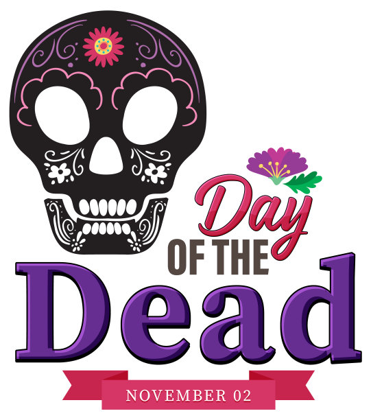 亡灵节的横幅设计图片下载