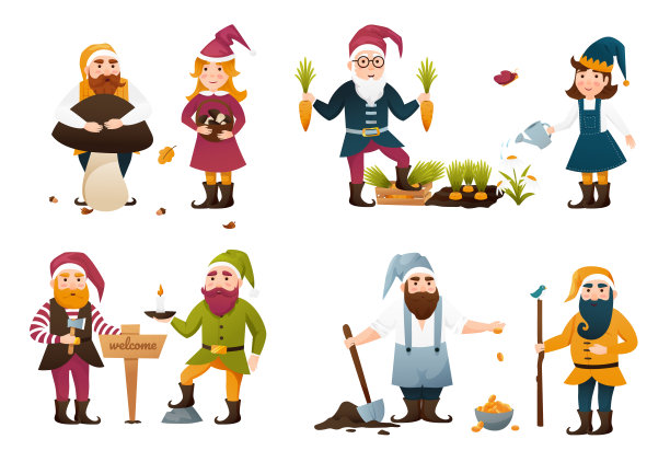 花园侏儒或小矮人图片下载