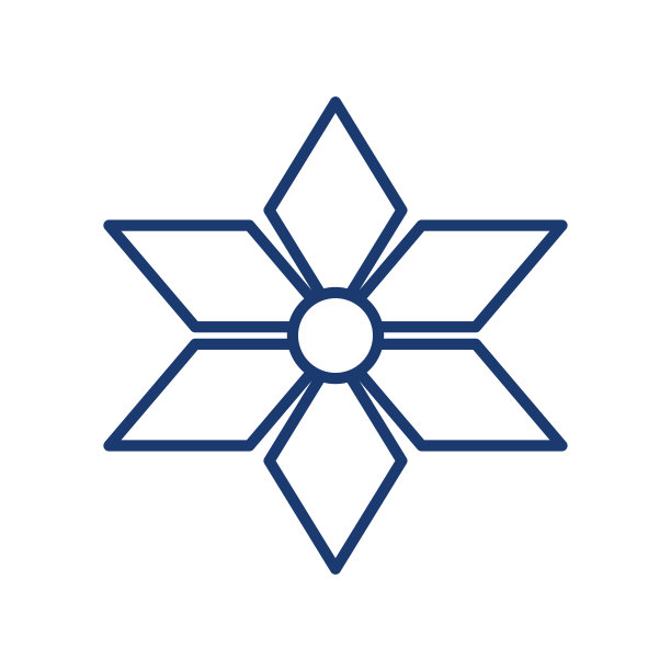 几何花与锐利的边缘在形状犹太马根大卫六角星矢量插图图片下载