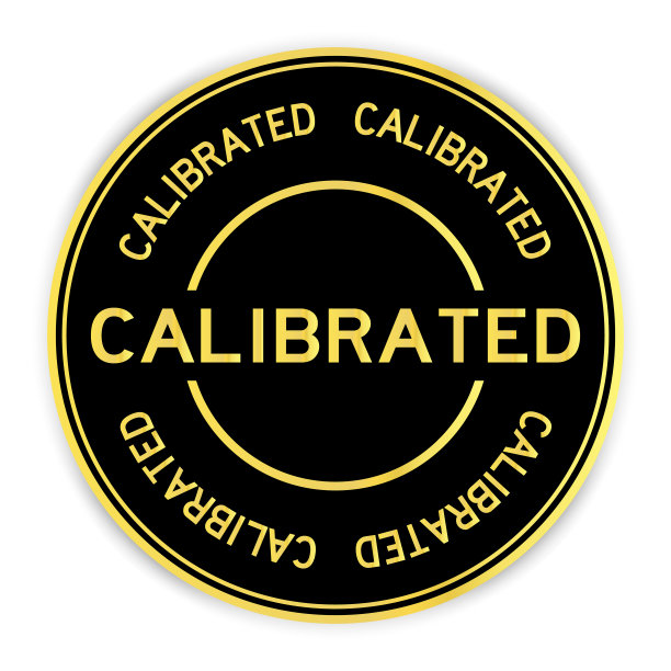 黑色和金色圆形标签贴纸与字校准在白色背景图片下载