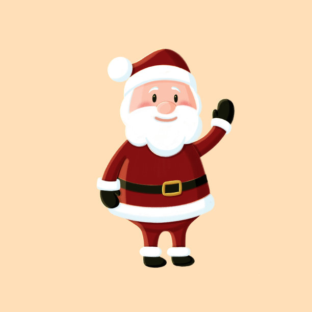 圣诞红色圣诞老人雪橇与礼物圣诞和新年插图图片下载