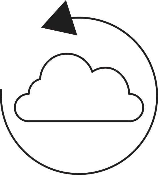 云备份的简单矢量图图片下载