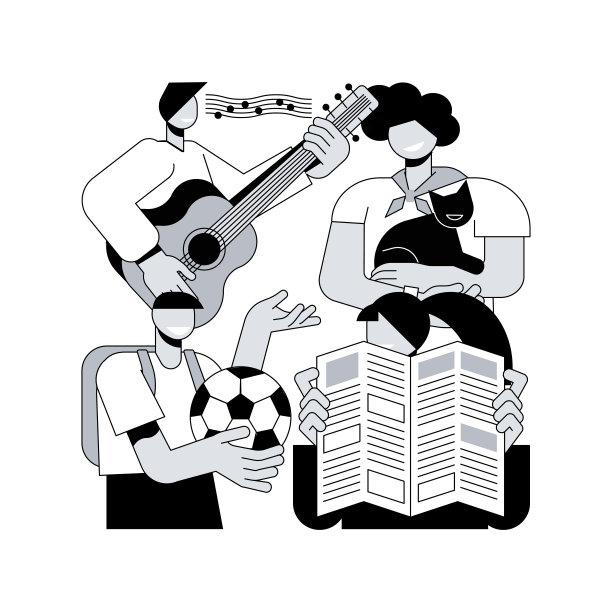 课后活动抽象概念矢量插图。图片下载