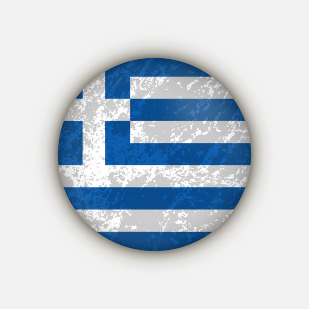 希腊的国家。希腊国旗。矢量插图。图片下载