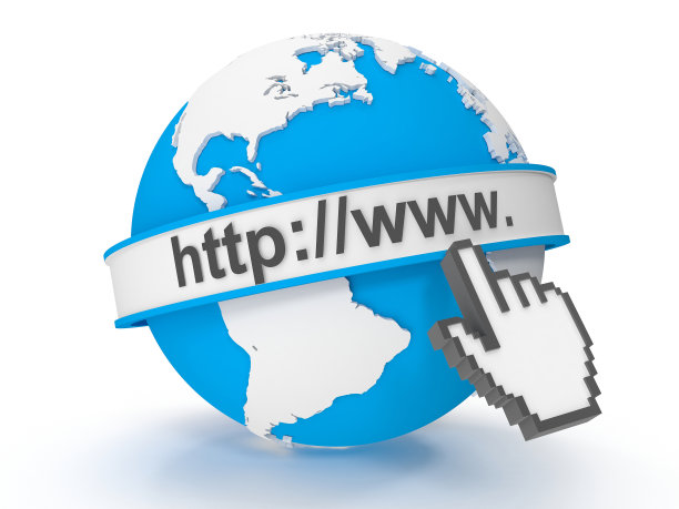 互联网概念与世界地图图片下载