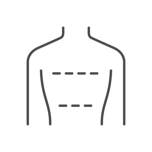 按摩区域线轮廓图标图片下载