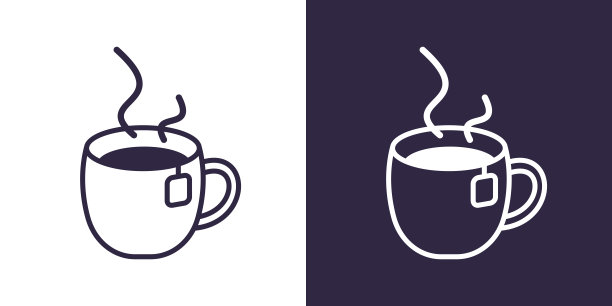 一杯茶的图标。为您的设计孤立的矢量插图符号图片下载