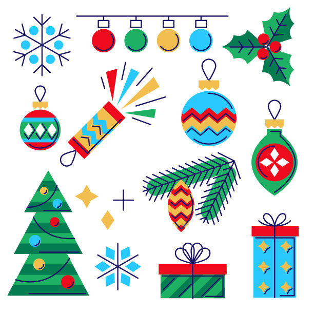 圣诞快乐，新年快乐图片下载