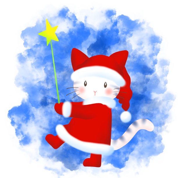 圣诞猫图片下载