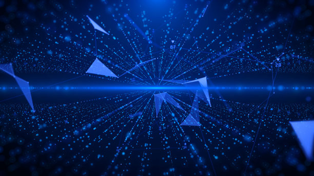 技术未来数字低多边形网络通信插图背景。图片下载