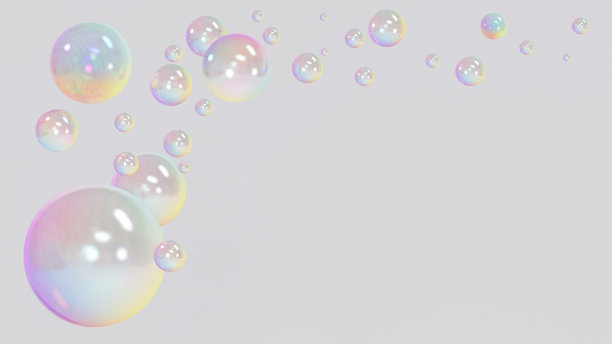 一个彩虹色球形的三维设计。模板的潮流渐变在一个最小的风格图片下载