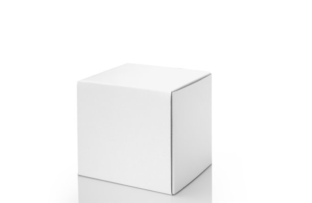 白色背景上的白框与剪切路径图片下载