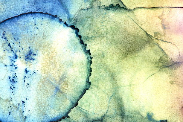 部分彩色酒精水墨画照片。图片下载