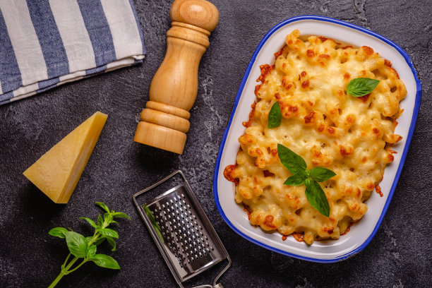 美式芝士通心粉，芝士酱通心粉图片下载