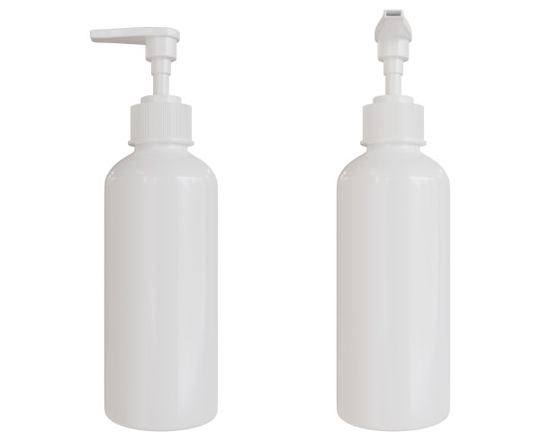 3d渲染白色瓶泵图片下载