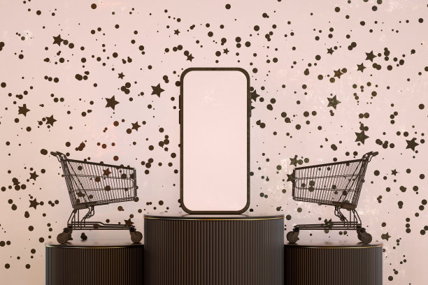 黑屏智能手机在黑色星期五的概念图片下载