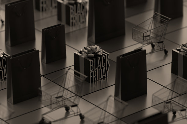 黑色星期五礼品盒背景图片下载