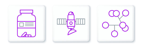 设置行分子药瓶和药片图片下载