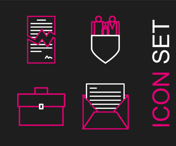 设置线路邮件和电子邮件公文包家庭图片下载