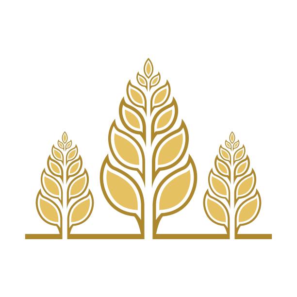 小麦标志模板矢量图标图片下载