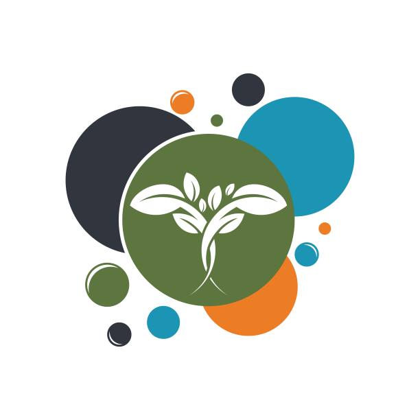 树叶矢量标志设计图片下载