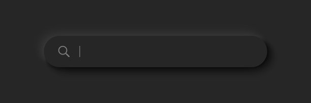 搜索栏。Neumorphism设计。3 d渲染。网页搜索按钮的概念。搜索有阴影的窗口。矢量图图片下载