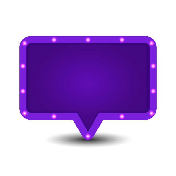 矢量逼真的霓虹灯广告牌用于装饰社交媒体横幅图片下载