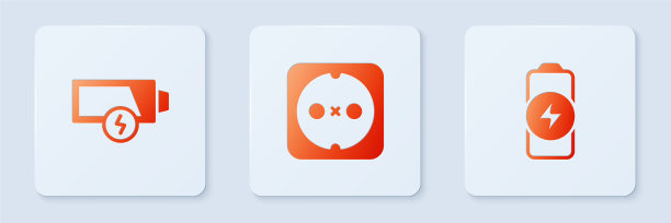 设置电源插座低电池和电池图片下载