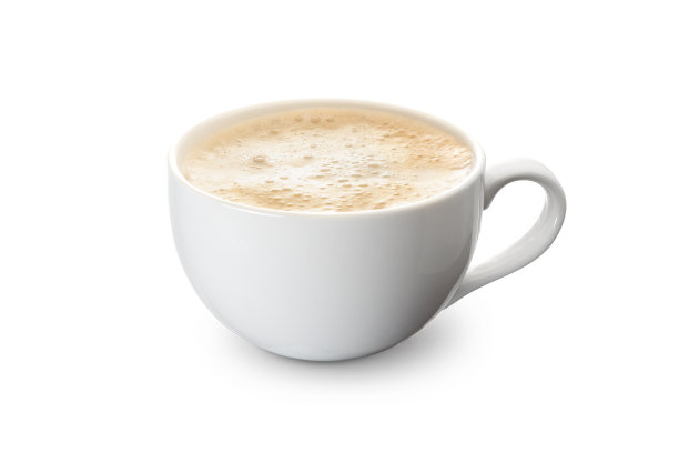 意式浓缩咖啡装在白底白杯里图片下载