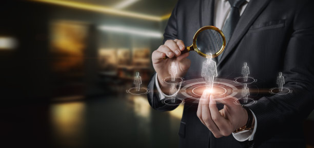 寻找一个候选人来执行人力资源的工作。图片下载