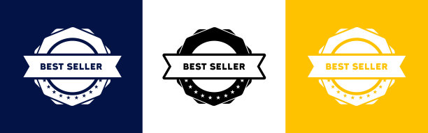 畅销图标集。销售橡皮图章。经营理念。矢量EPS 10。孤立在白色背景中图片下载