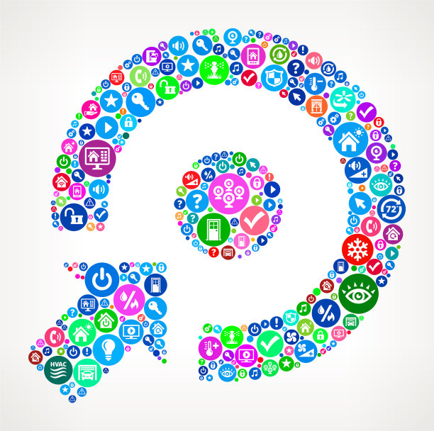 目标家庭自动化技术图标模式图片下载