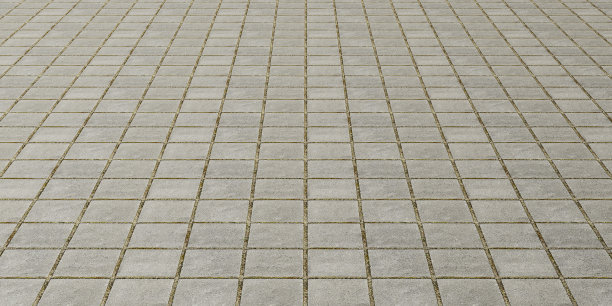 步道砖砂浆图案石材步道面砖路面背景3D插图图片下载