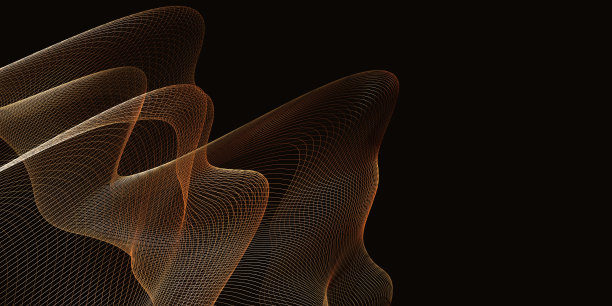 聚丝网格摆动网格抽象背景网闪烁三维插图图片下载