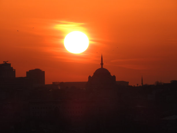 伊斯坦布尔的日落，图片下载