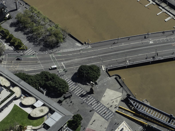 俯瞰墨尔本的街道图片下载