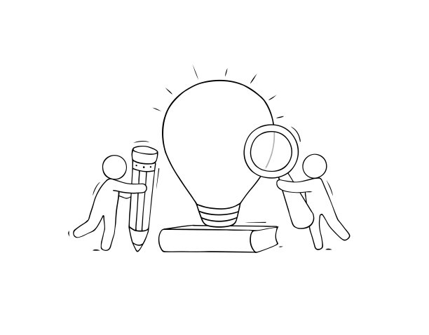 经营理念与人和灯泡图片下载