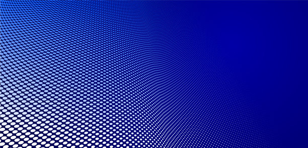 深蓝色的点在三维透视抽象图片下载