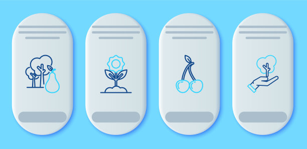 设线花樱桃树与梨图片下载