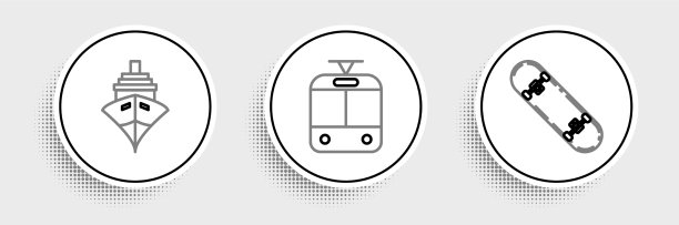 设置线滑板货船和有轨电车和图片下载