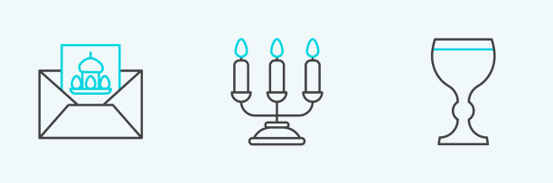 用快乐的酒杯套线贺卡图片下载